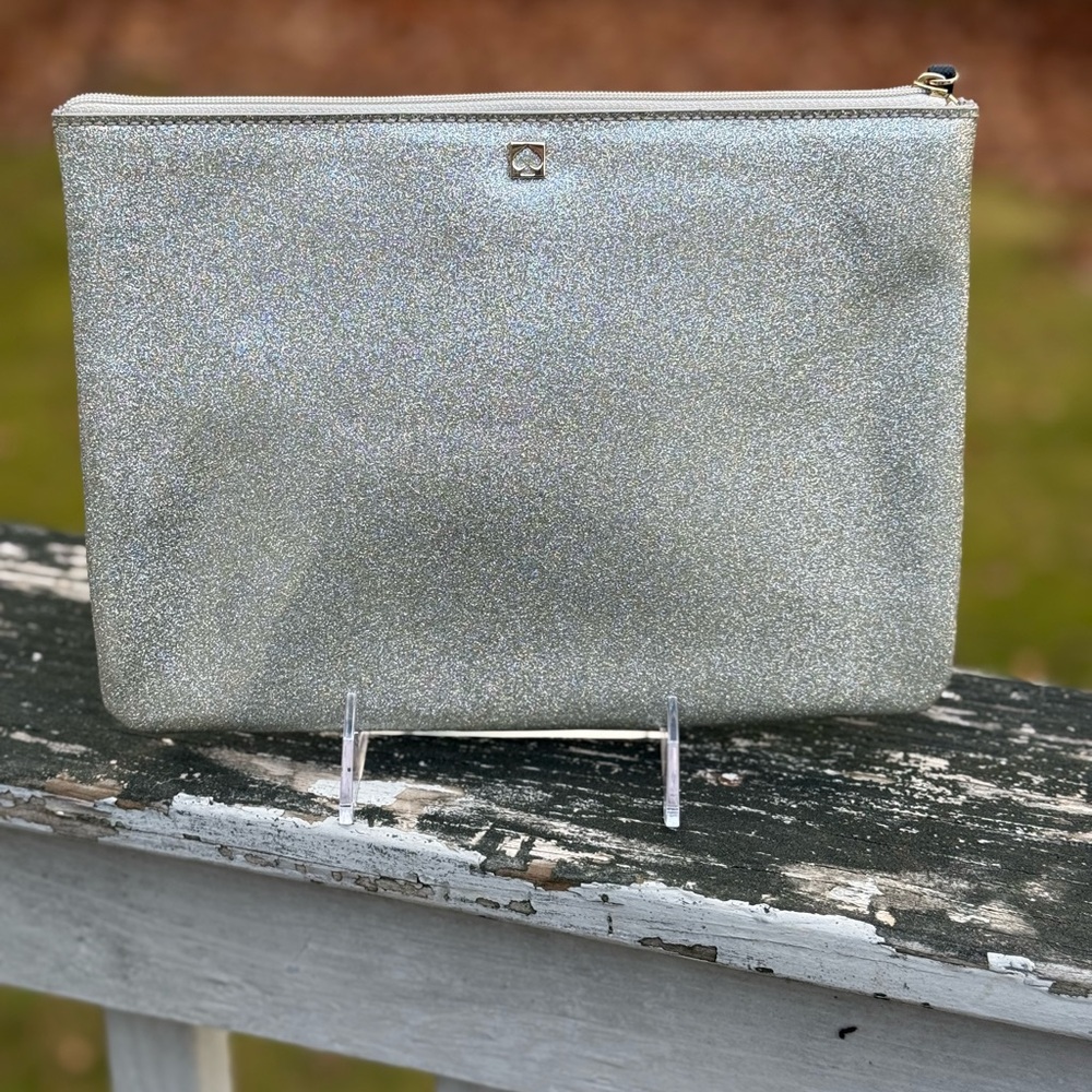 NWOT KATE SPADE MAVIS STREET GIA GLITTER POUCH - Picture 5 of 5